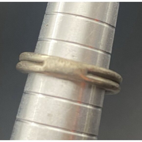 Vtg Sterling Silver Love Knot Ring Size 5 Handmade Tested 3 g Unisex Pinky Midi - Picture 6 of 8